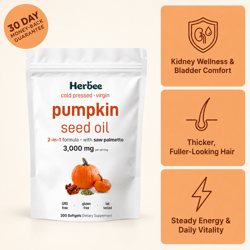 Herbee Pumpkin Seed Oil Softgels