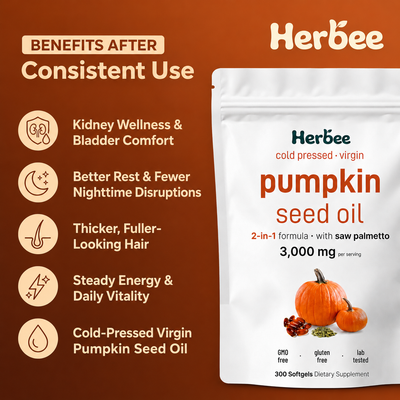 Herbee Pumpkin Seed Oil Softgels