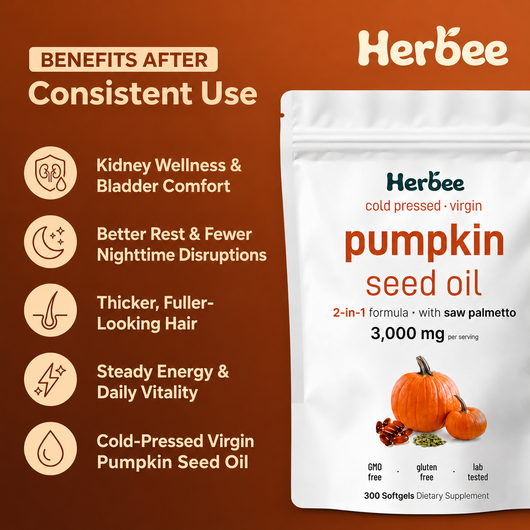 Herbee Pumpkin Seed Oil Softgels